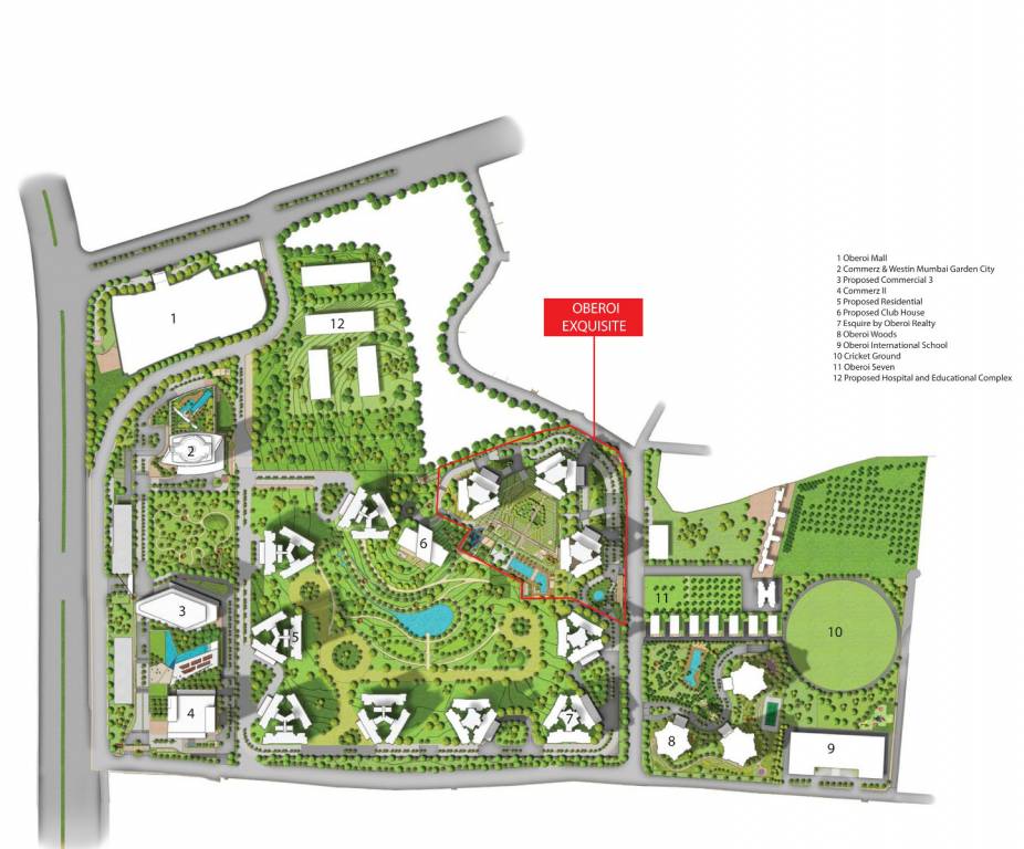Oberoi Exquisite Master Plan
