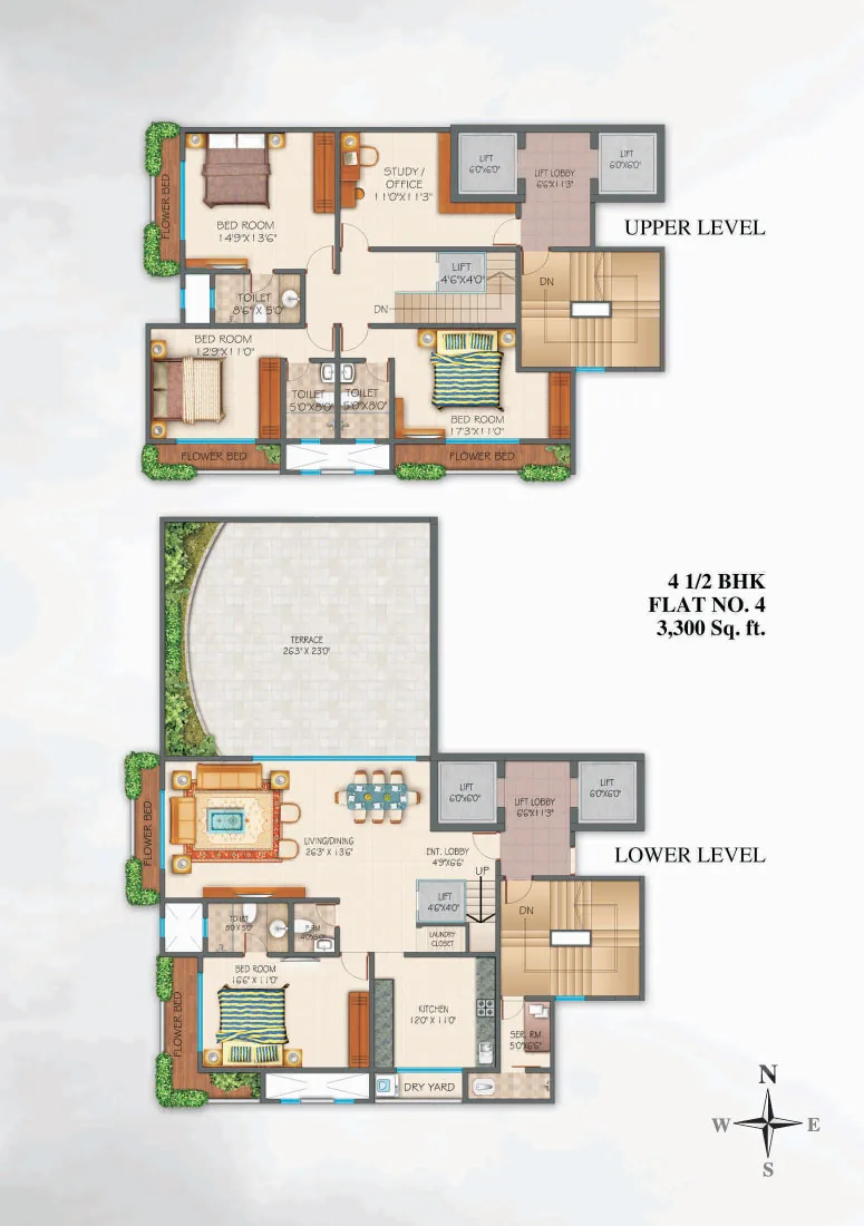 4.5 bhk apartment