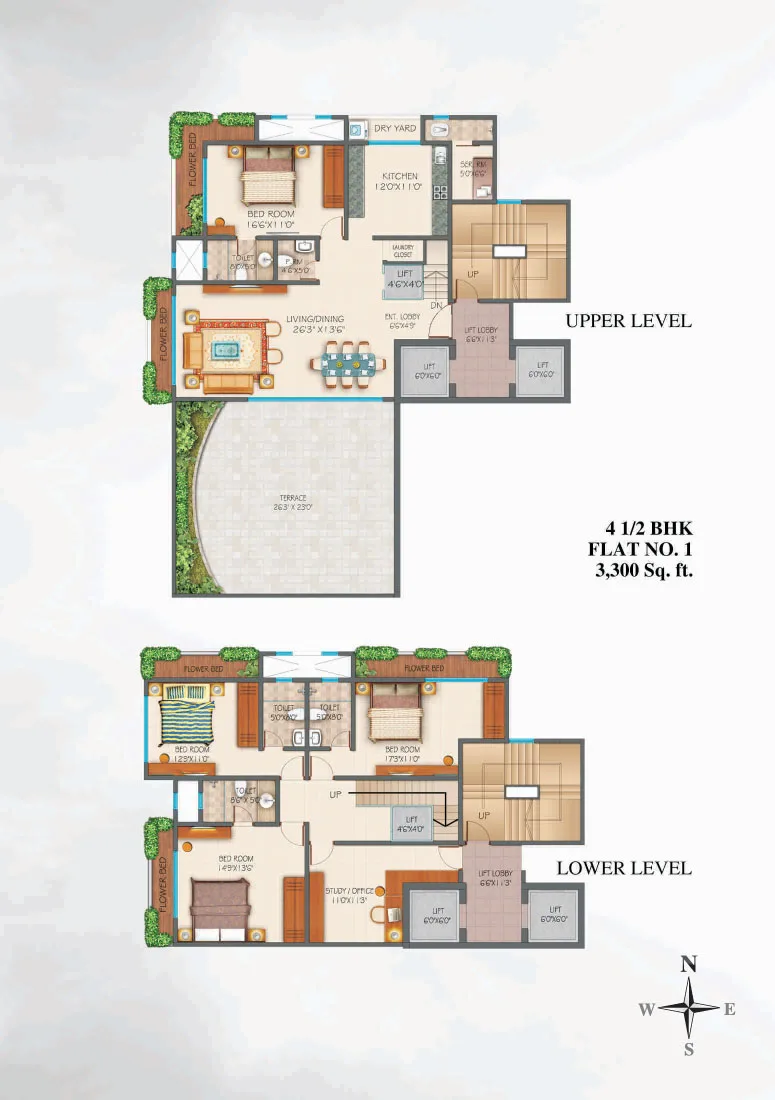 4.5 bhk apartment