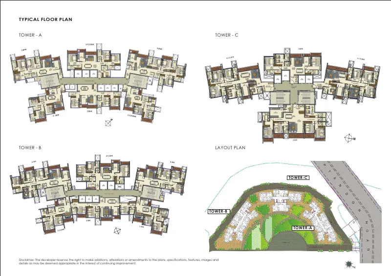 0 Runwal Elegante Tower- A-B-C Typical Flrpln