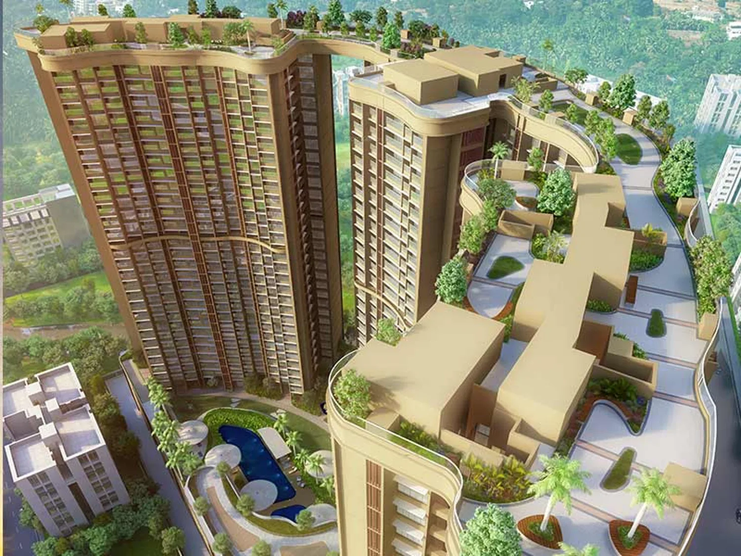 Runwal Elegante Elevation1