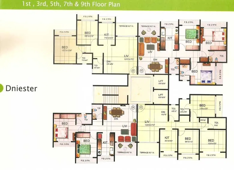 2BHK Flats for Sale in Riverdale, Andheri West