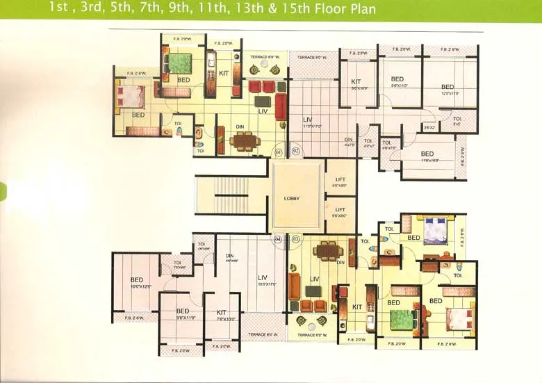 2BHK Flats for Sale in Riverdale, Andheri West