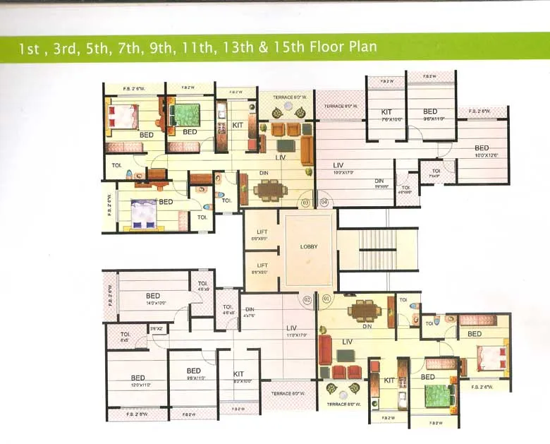 2BHK Flats for Sale in Riverdale, Andheri West