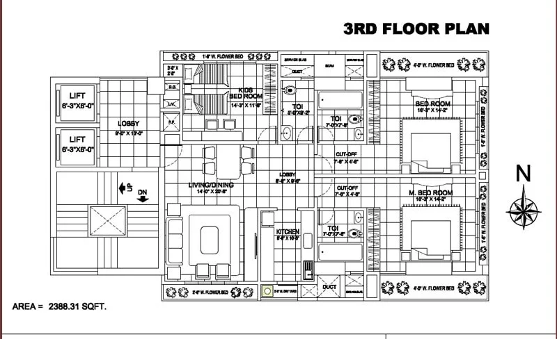 3rd floor Plan
