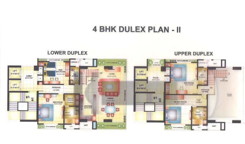 4 BHK Floor Plan