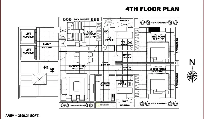 4th Floor Plan
