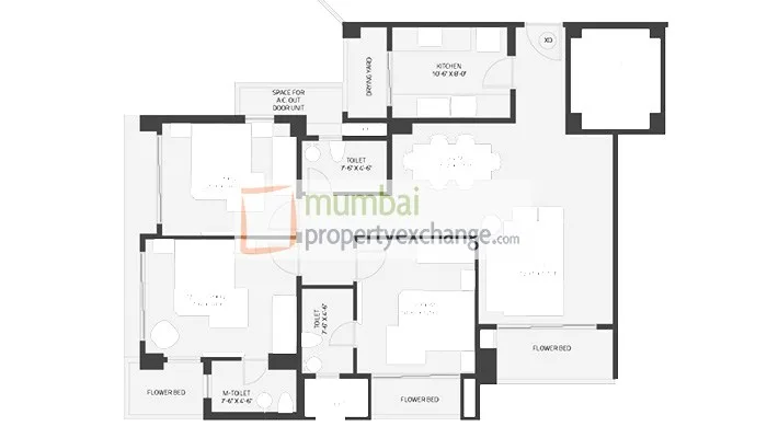A wing 3bhk