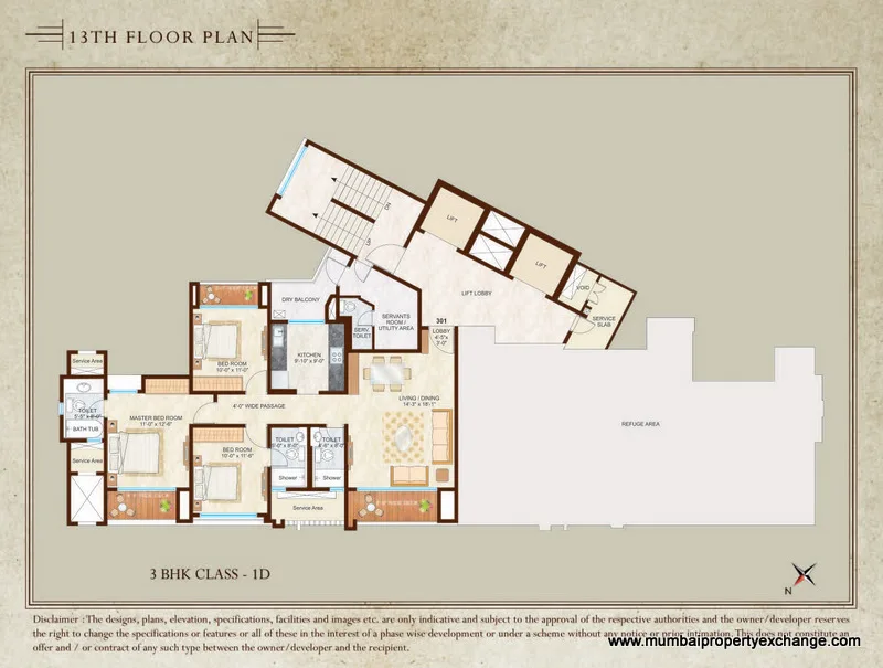13th Floor Plan