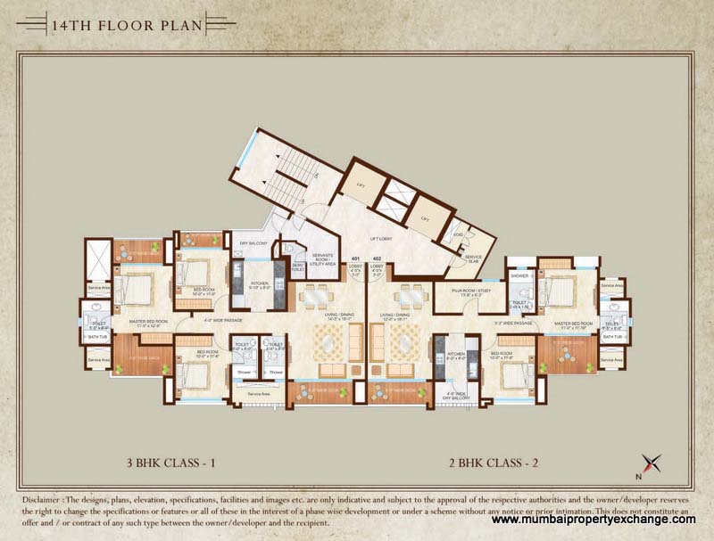 14th Floor Plan