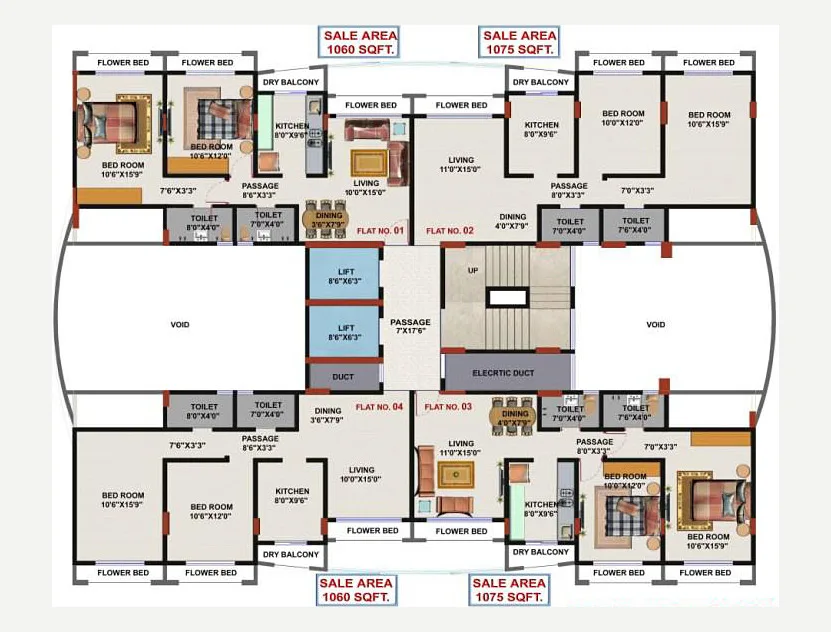 Wing B Floor Plan