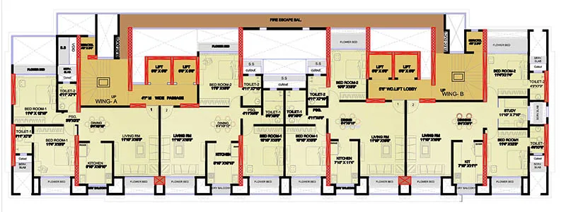 1st to 5th floor Plan