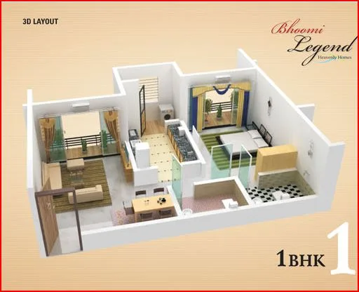 1BHK Floor Plan