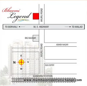 3BHK Flats for Sale in Bhoomi Legend, Kandivali East