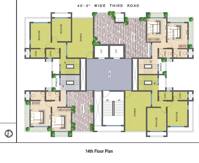 14th Floor Plan