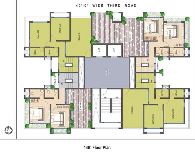 14th Floor Plan
