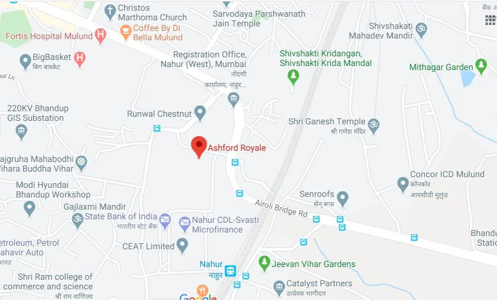 Ashford Royale Location Map