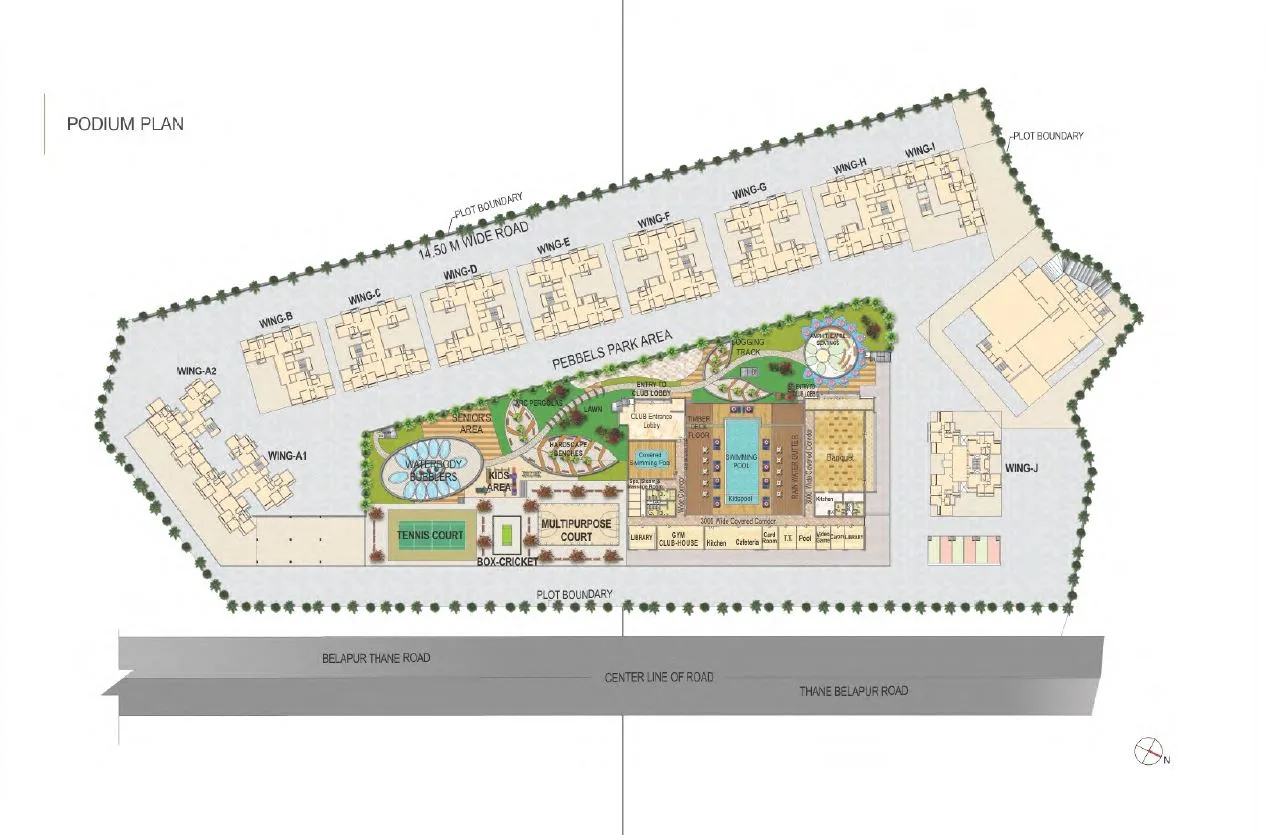 Green World Podium Level Plan
