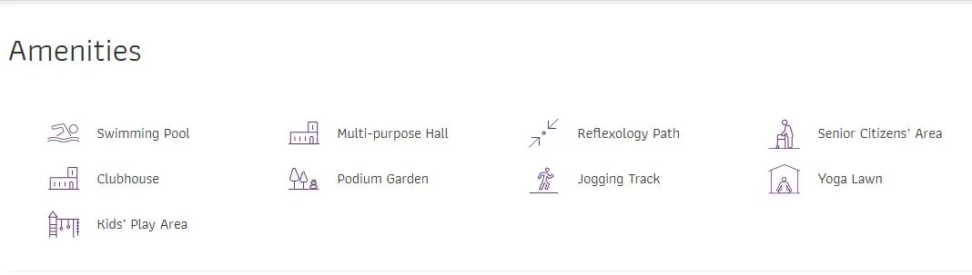 Puranik Hometown Amenities