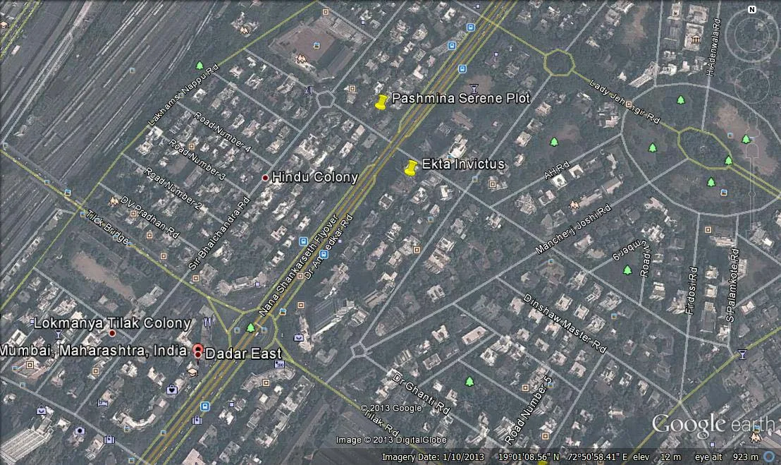 Ekta Invictus Googel Map