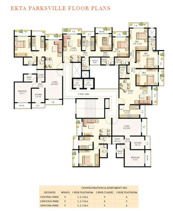 Ekta Parks Ville Floor Plan-2