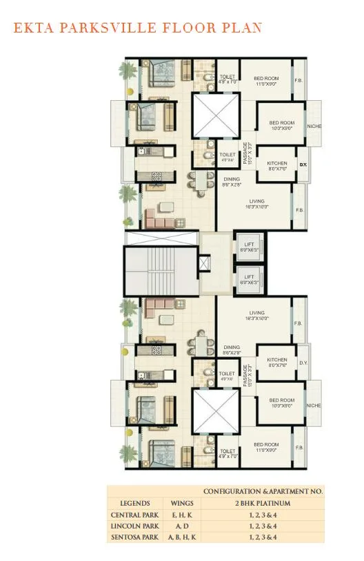 Ekta Parks Ville Floor Plan-3