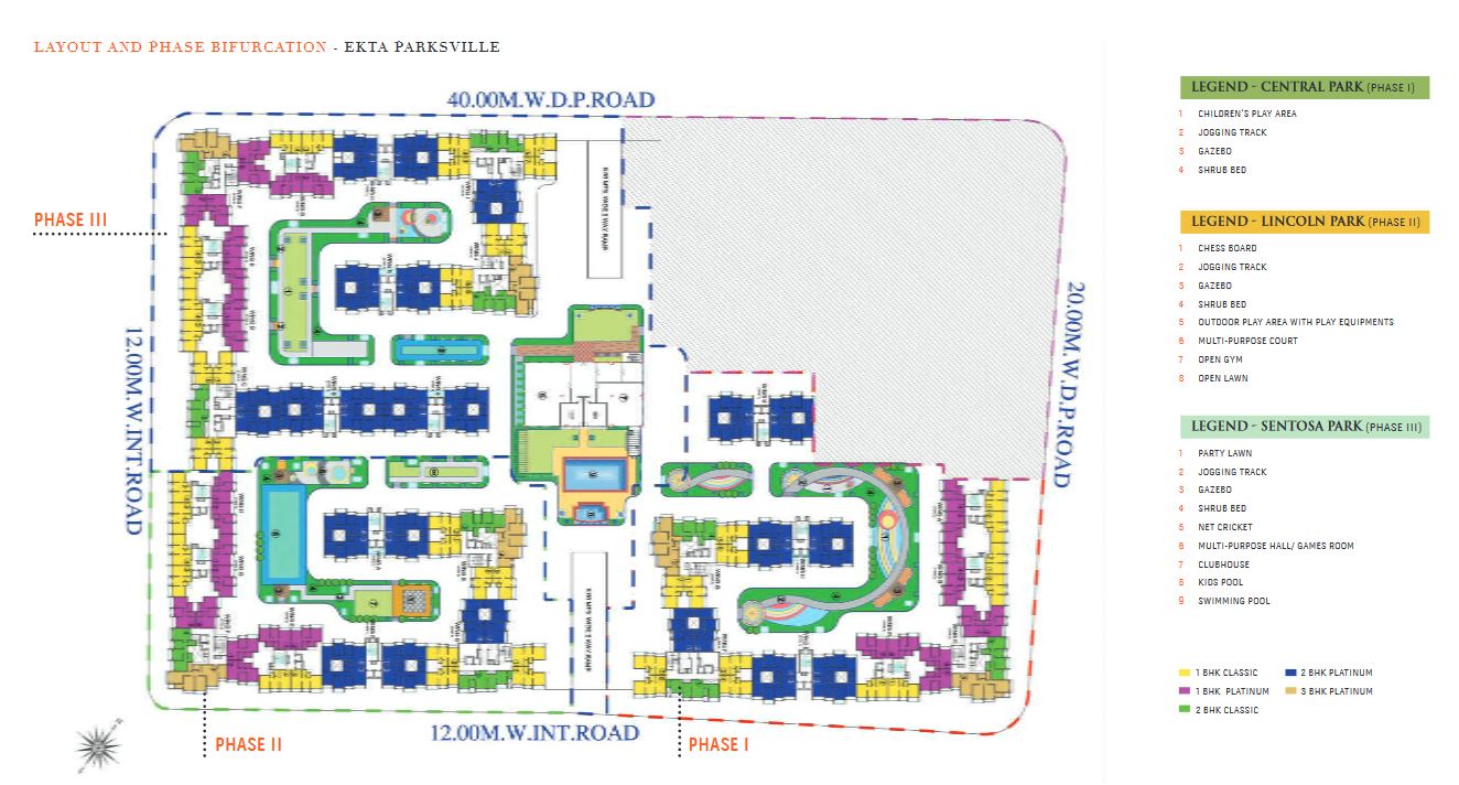 Ekta Parks Ville Site Plan