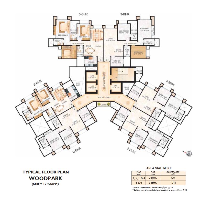 Rodas Enclave Woodpark Typical Floor Plan