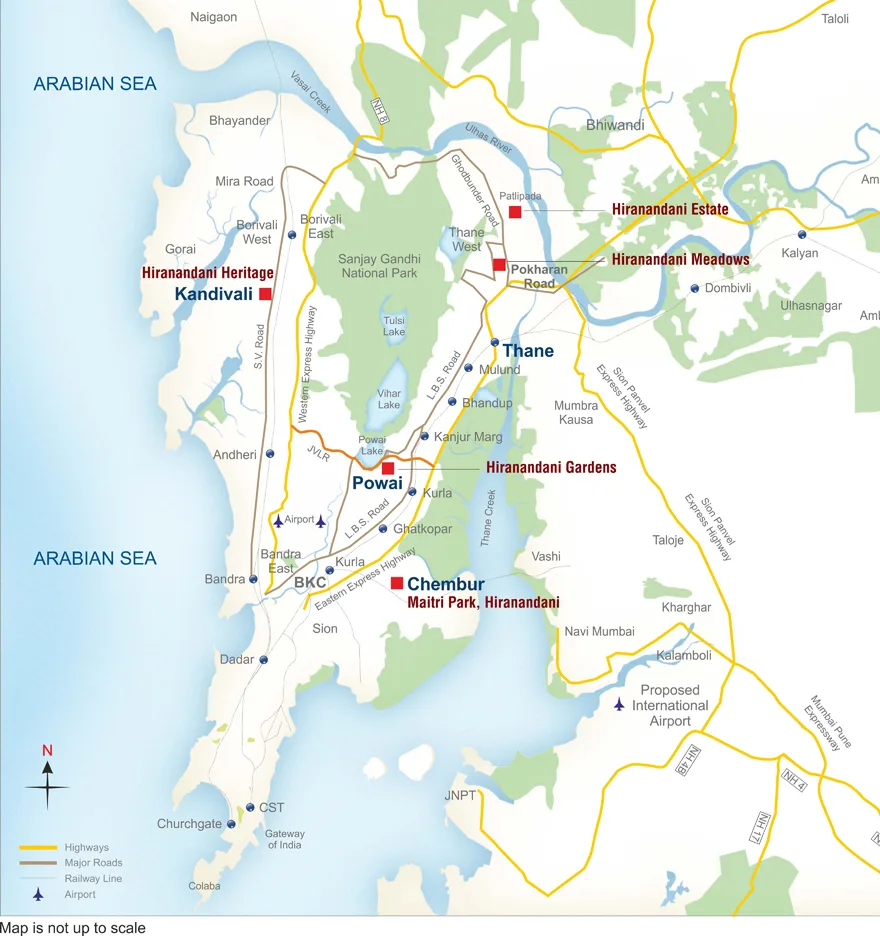 Hiranandani Rodas Enclave Location