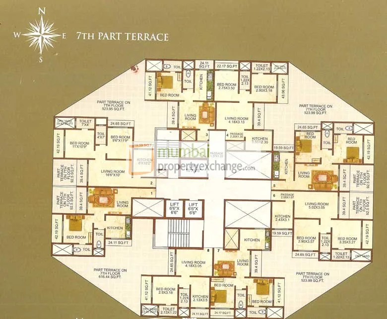 7th Floor plan