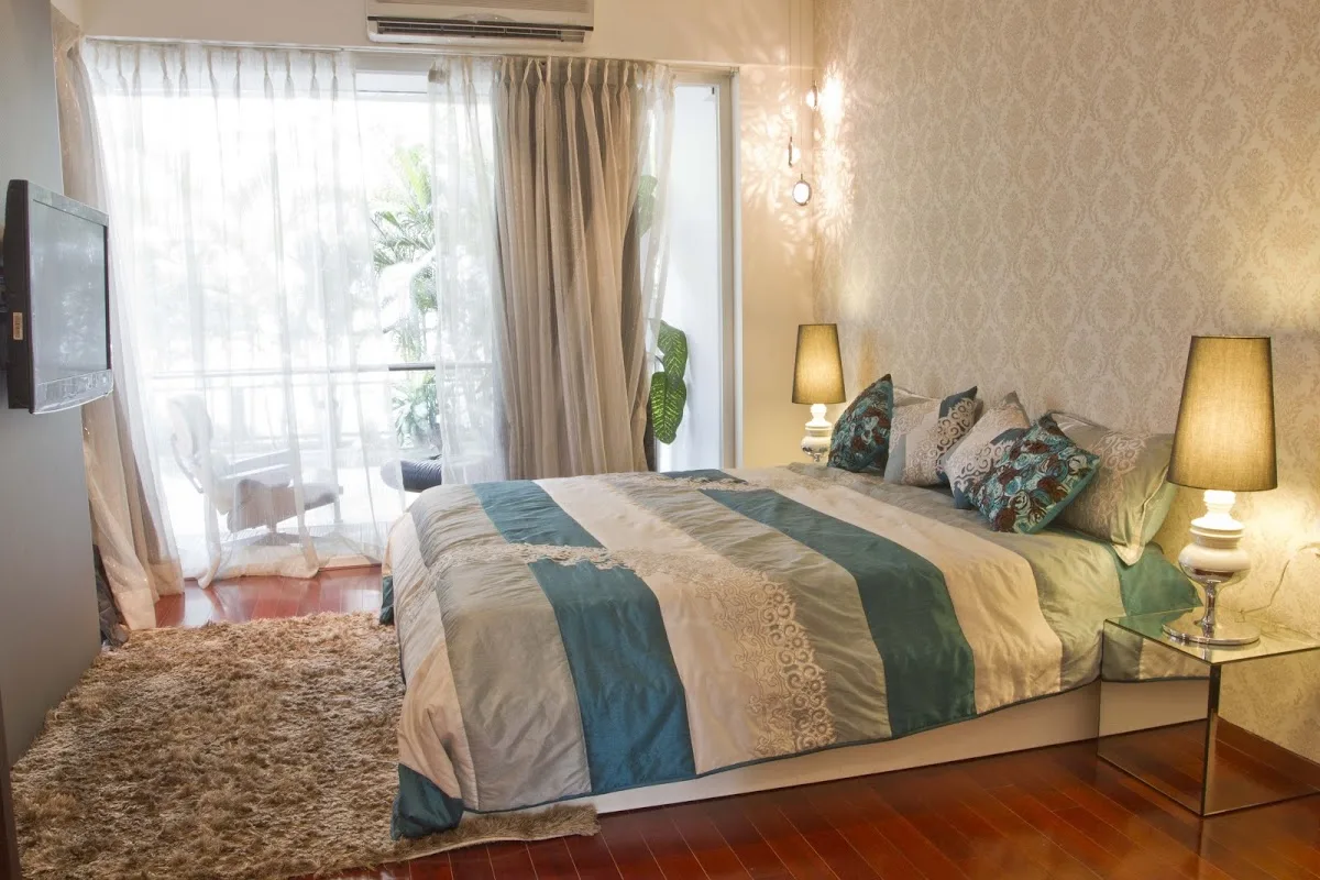 Ajmera Aeon show flat Bedroom