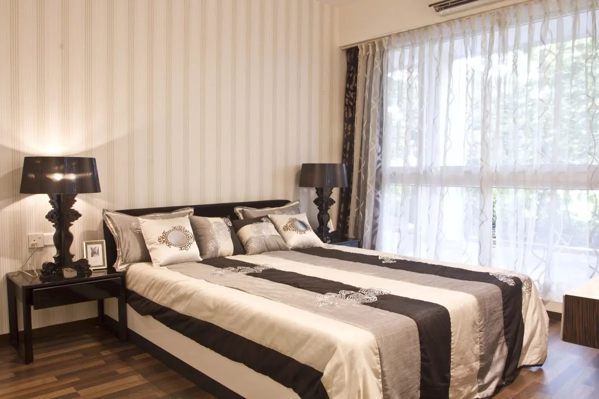 Ajmera Aeon show flat master Bedroom