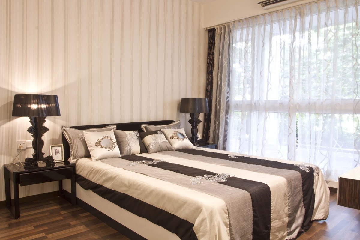 Ajmera Aeon show flat master Bedroom