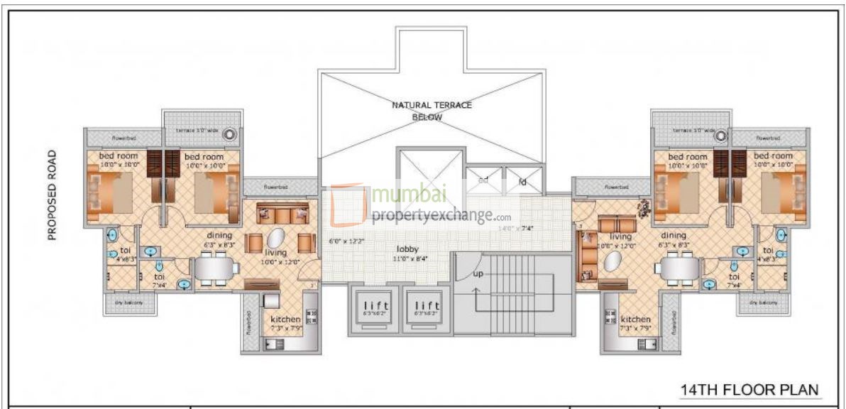 14th Floor Plan