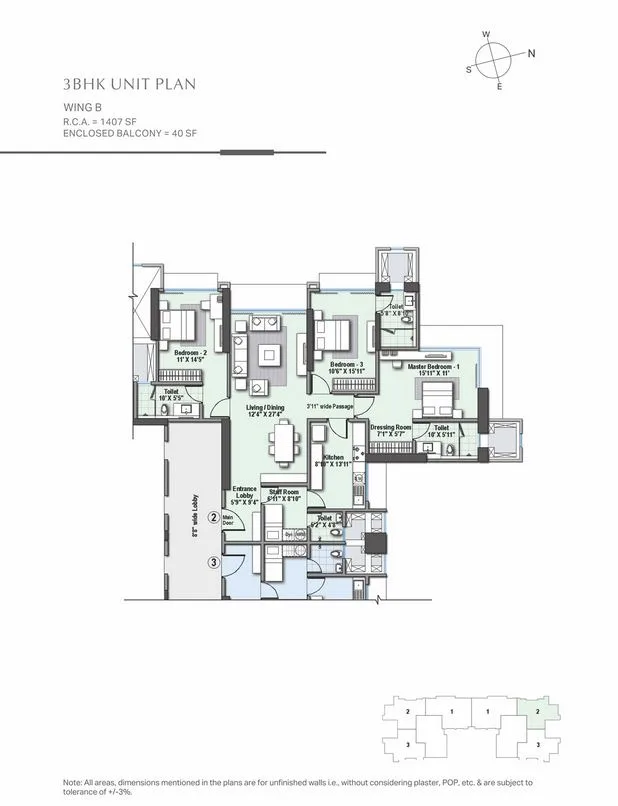 Raheja Imperia 3BHK Wing B
