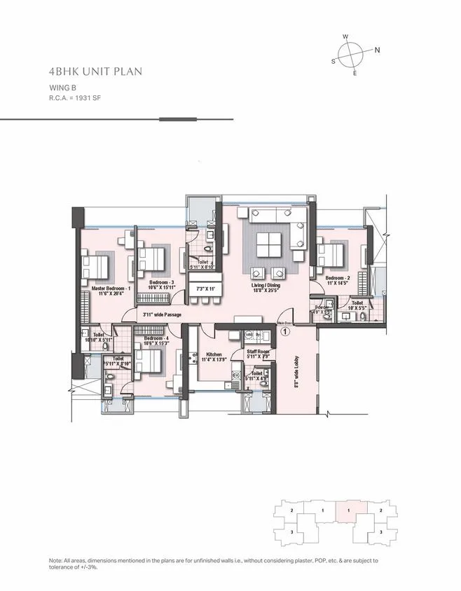 Raheja Imperia 4BHK Wing B