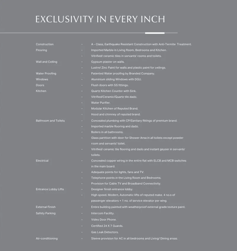 Raheja Imperia Exclusivity In Every Inch