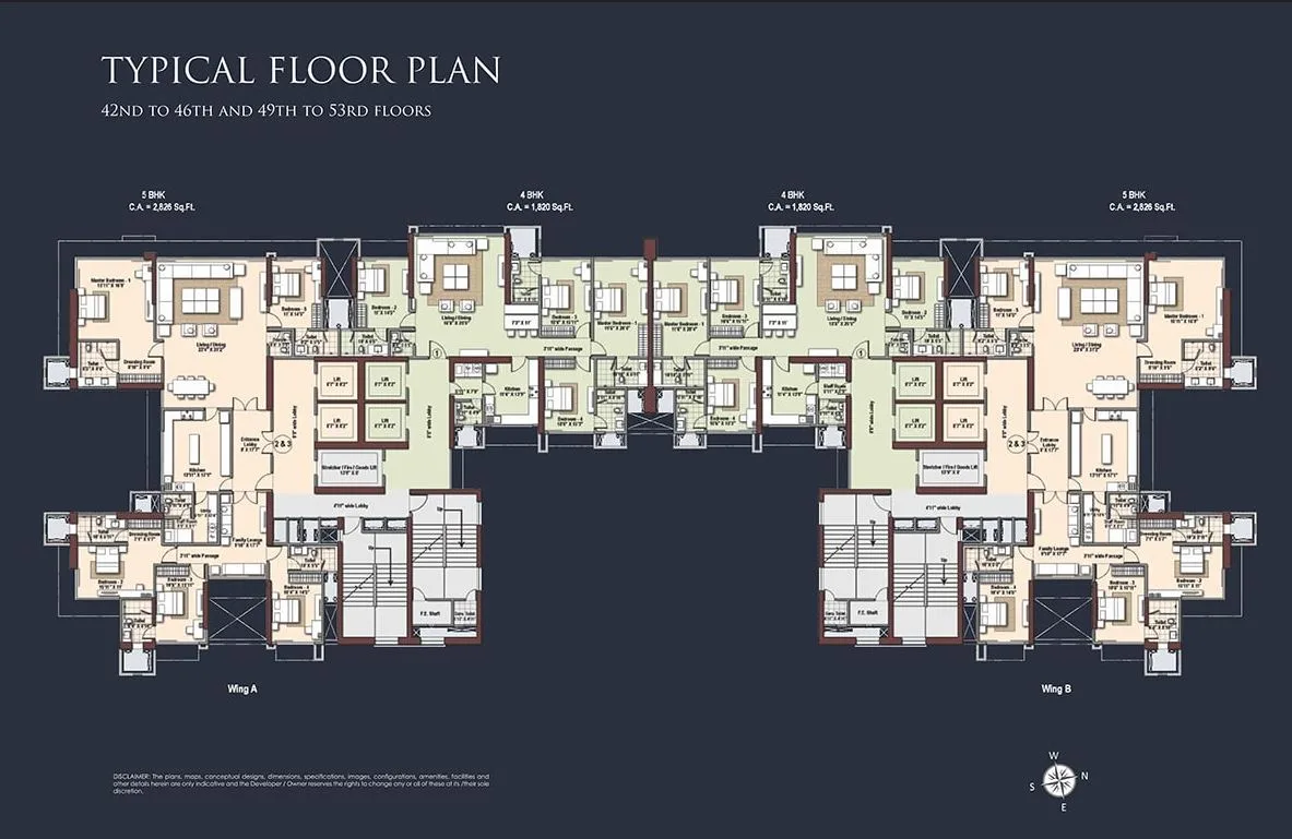 Raheja Imperia Typical Floor Plan-2