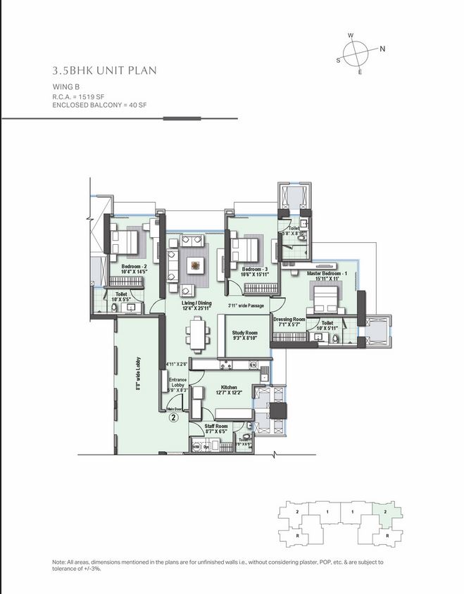 Raheja Imperia 3.5BHK Wing B