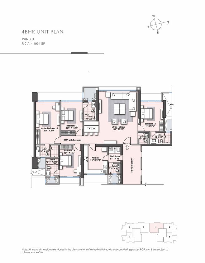 Raheja Imperia 4BHK Wing B