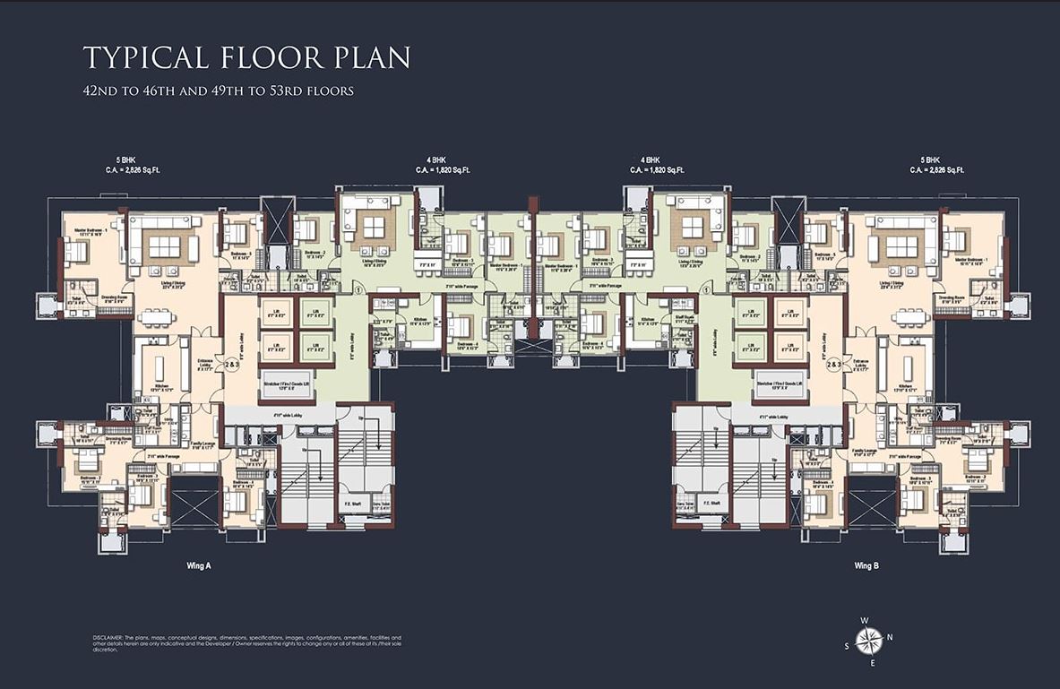 Raheja Imperia Typical Floor Plan-2