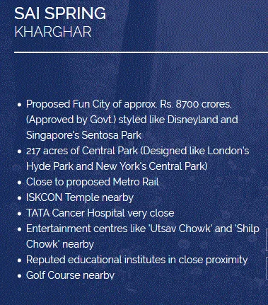 Sai Spring Location Advantage