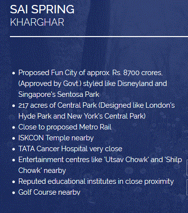 Sai Spring Location Advantage