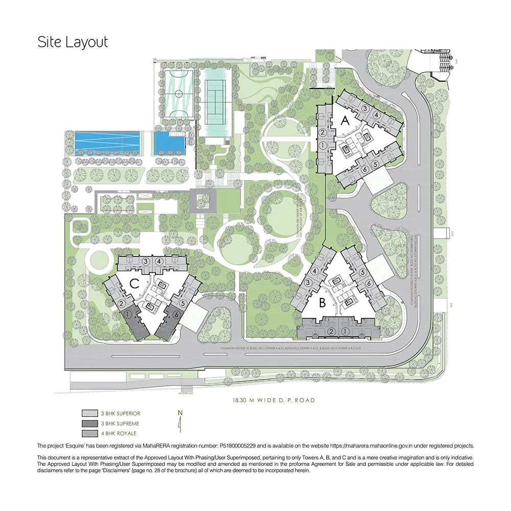 Esquire Site Layout