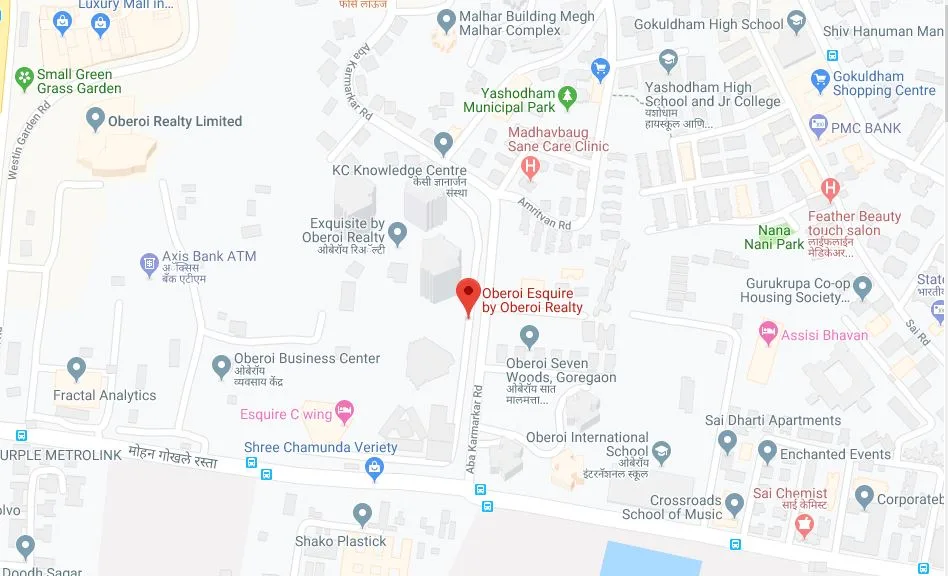 Location Map of Oberoi Esquire