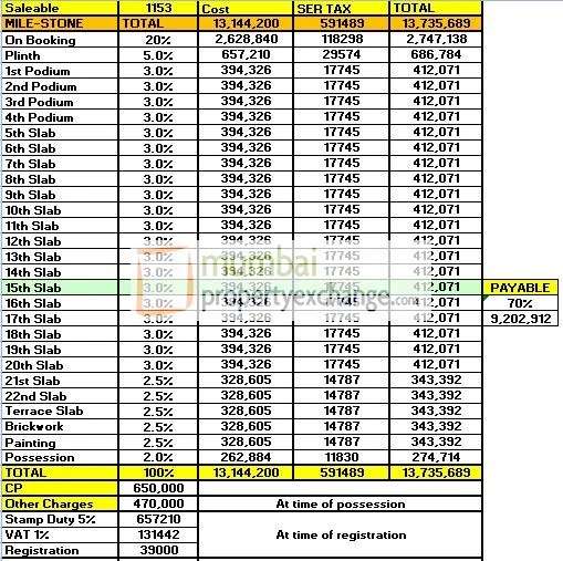 Cost Sheet 18.3.2017