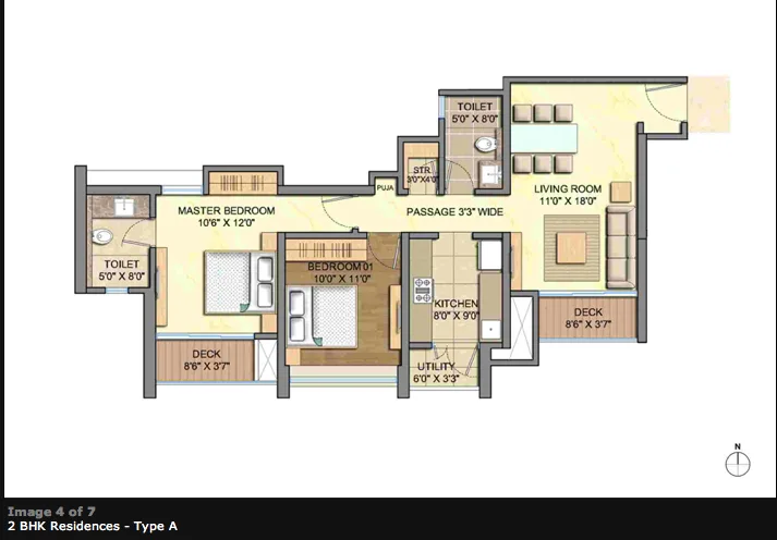 Unit Plan 2 BHK