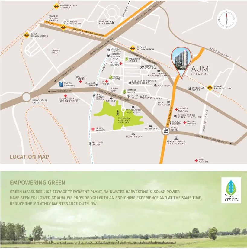 Tridhaatu Aum Location