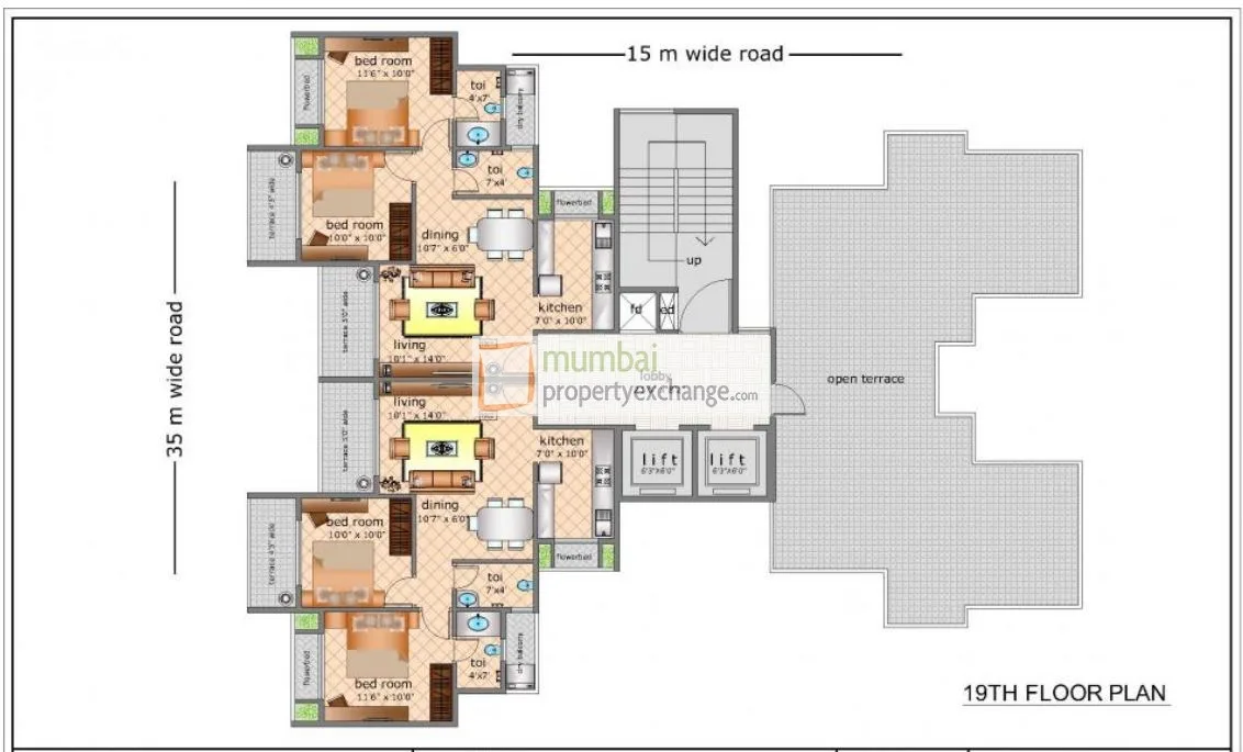 19th Floor Plan