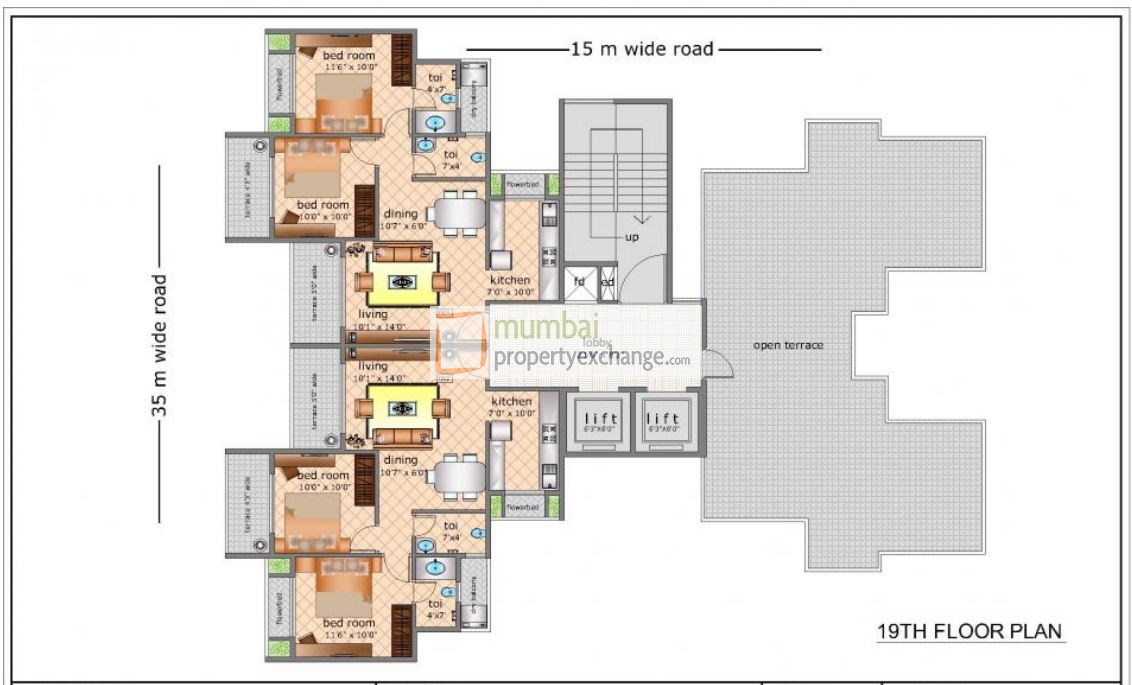 19th Floor Plan
